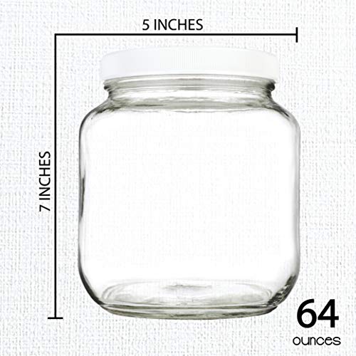 Half Gallon Mason Jar (2 Count)