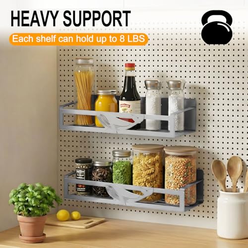 Magnetic Spice Rack for Refrigerator (4 Count)