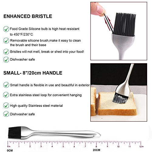 Stainless Steel Turkey Baster & Barbecue Basting Brush With 2 Flavor Injector Needles
