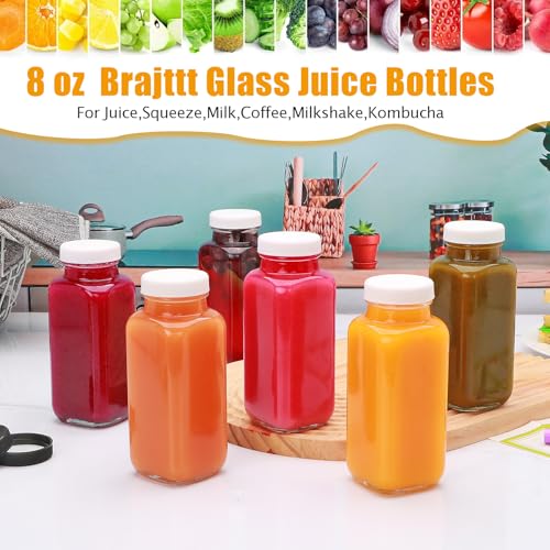 Juice Bottles With Caps 8 oz (12 Count)