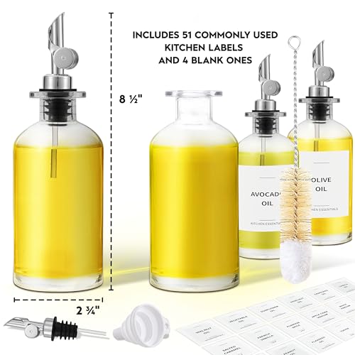 Olive Oil Dispenser Bottle (4 Count)