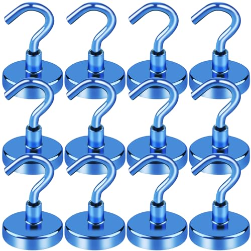 Magnetic Hooks Magnet Hook for Cruise Cabins 85LBS (12 Count)