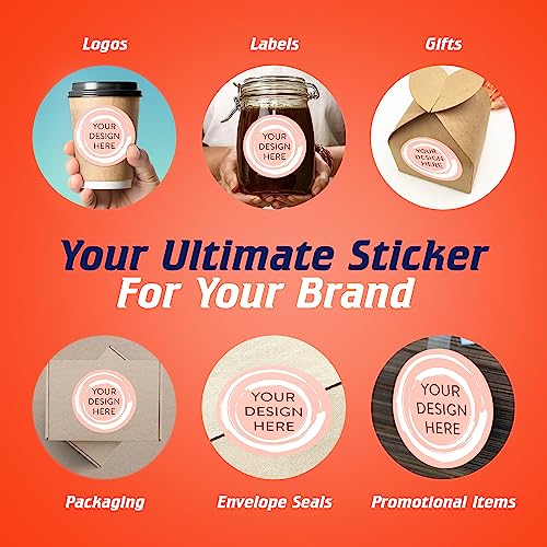 100 Custom Vinyl Stickers (100 Count)