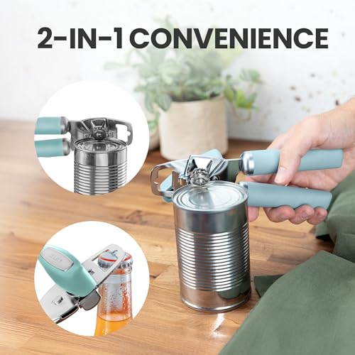 Heavy Duty Stainless Steel Can Opener Manual with Bottle Opener
