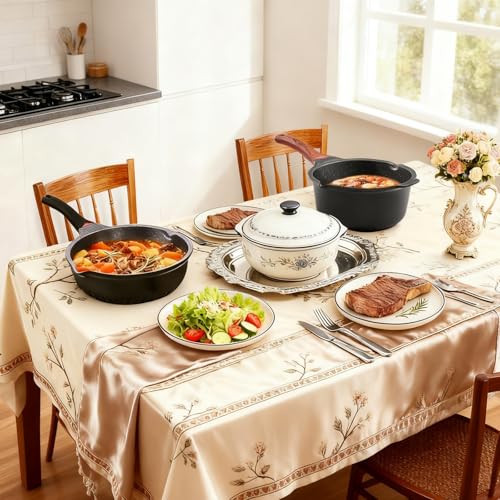 4QT Sauce Pan & 12.5IN Skillet Set with Lids (2 Count)