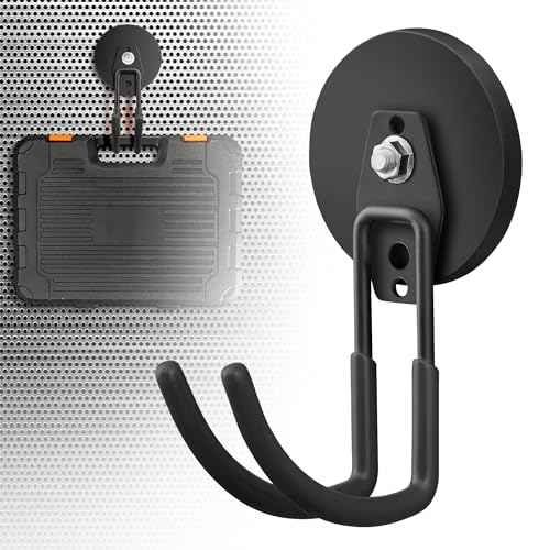 2 Pack Large Strong Magnetic Hooks for Hanging Heavy Duty (2 Count)