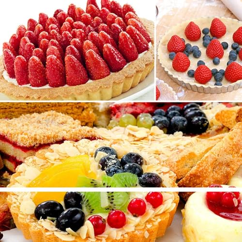6 Pack 5in Mini Tart Pans with Removable Bottom for Baking (6 Count)