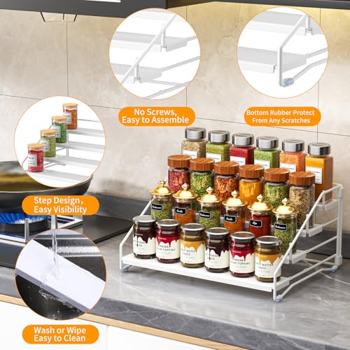 Spice Rack Organizer for Cabinet