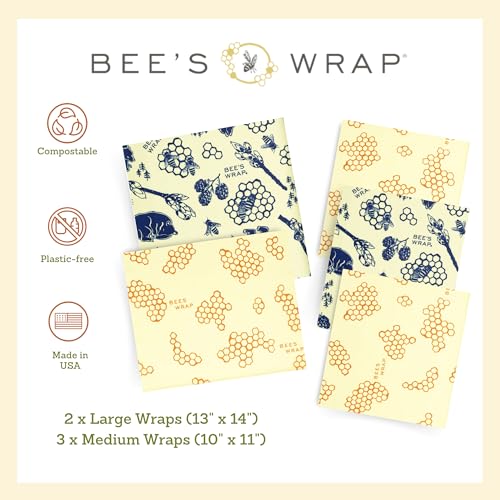 Beeswax Food Wraps (5 Count)