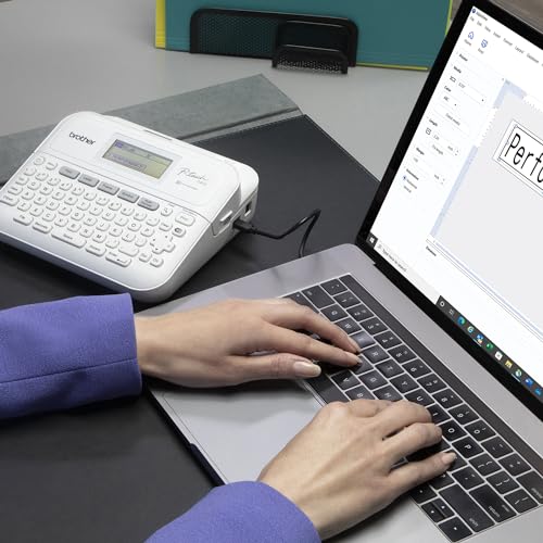 P-Touch PT-D410VP Home / Office Advanced Label Maker | Connect via USB to Create and Print on TZe Label Tapes up to ~3/4 inch