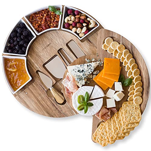 Charcuterie Board Set and Cheese Serving Platter