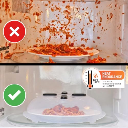 Magnetic Microwave Splatter Cover for Food