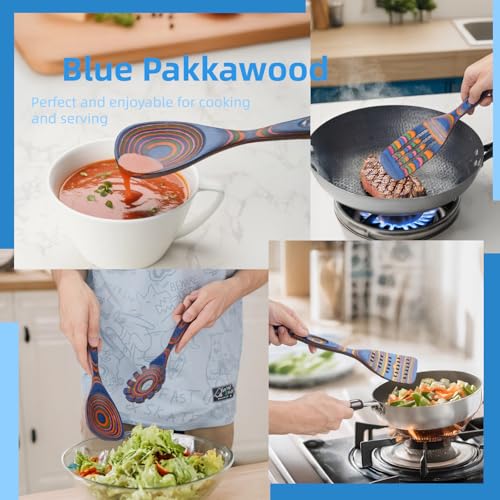 Pakkawood Wooden Cooking Utensils Set 7 (7 Count)