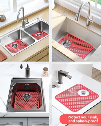 2 Pack Silicone Sink Protectors for Kitchen Sink