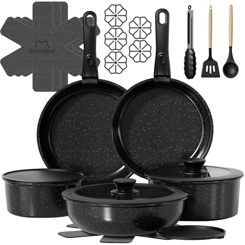 23 Pcs Pots and Pans Set Non Stick