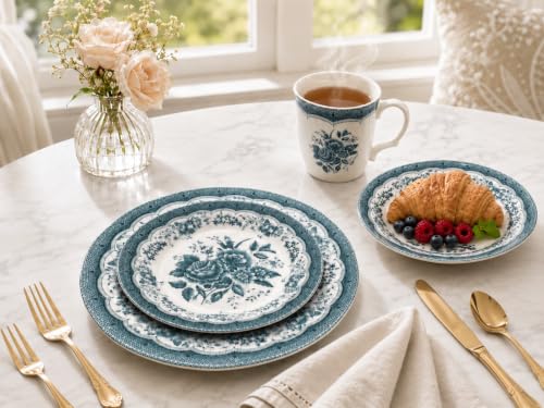 Royal 24 Piece Porcelain Dinnerware Set for 6