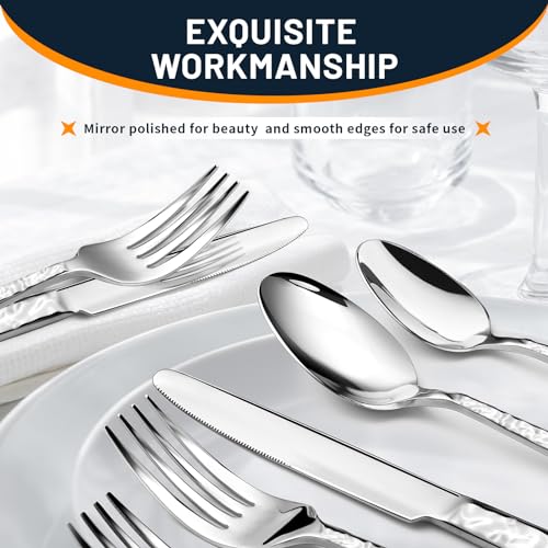 60 Piece Silverware Set for 12 (60 Count)