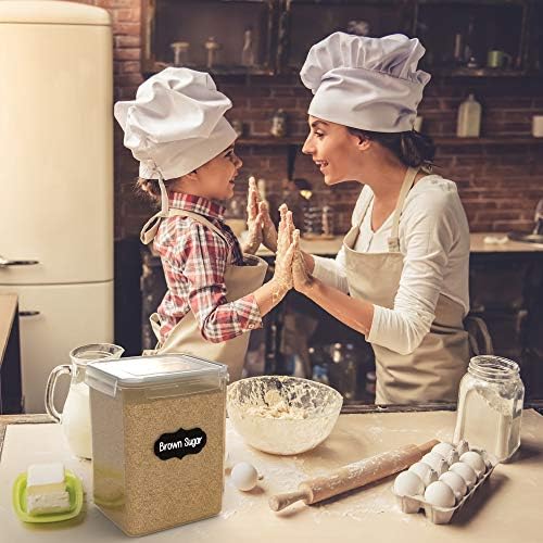 Airtight Flour and Sugar Containers with Lids (3 Count)