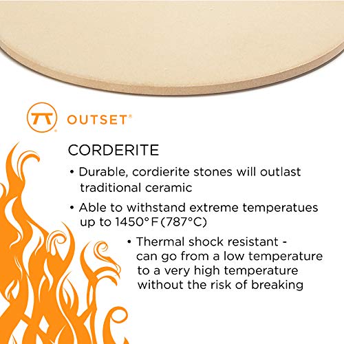 Pizza Grill Stone Tiles For Oven and Grill (4 Count)