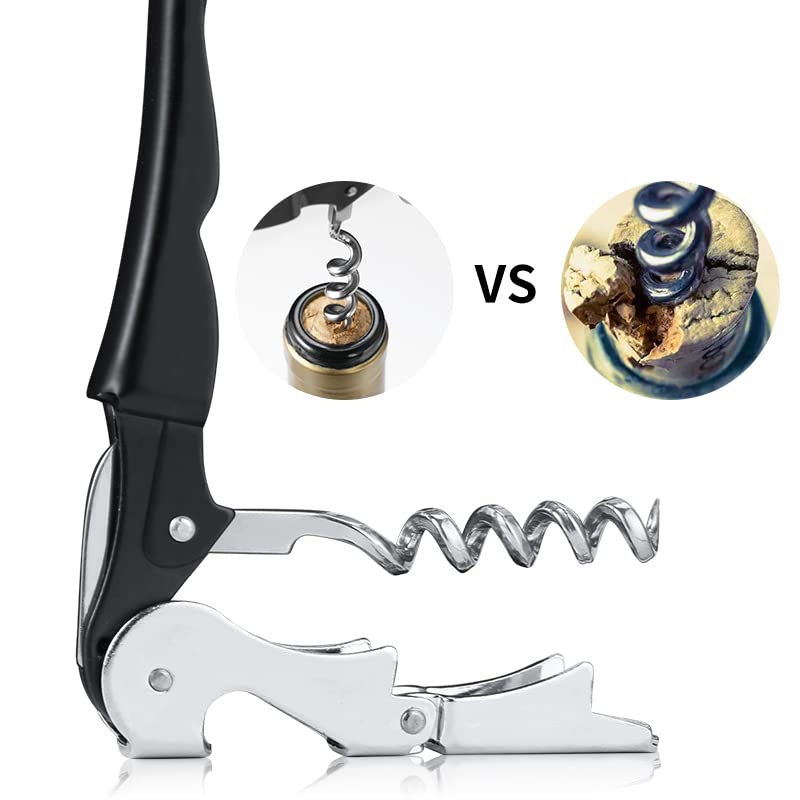 Professional Waiter Corkscrew Wine Openers Set (2 Count)