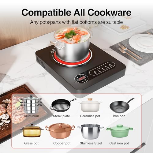 Single Burner Electric Cooktop 1800W