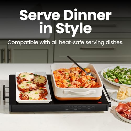 Electric Warming Tray with Adjustable Temperature Control