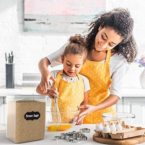 Airtight Flour and Sugar Containers with Lids (3 Count)