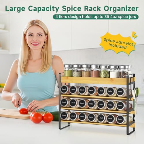 Spice Seasoning Rack Organizer Kitchen Countertop