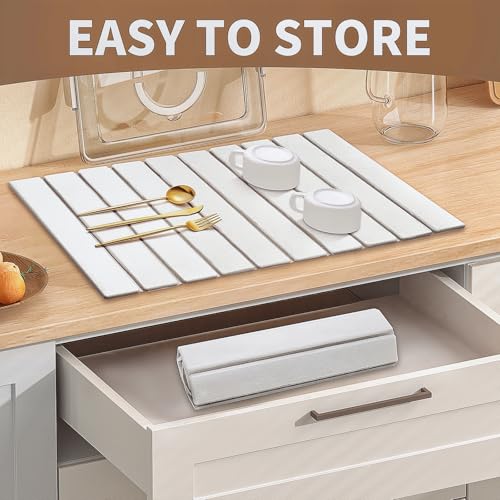 Large Stone Dish Drying Mat for Kitchen Counter