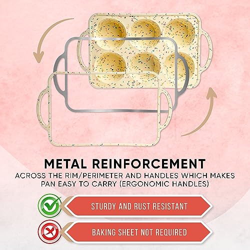 Confetti Silicone Jumbo Muffin Pan