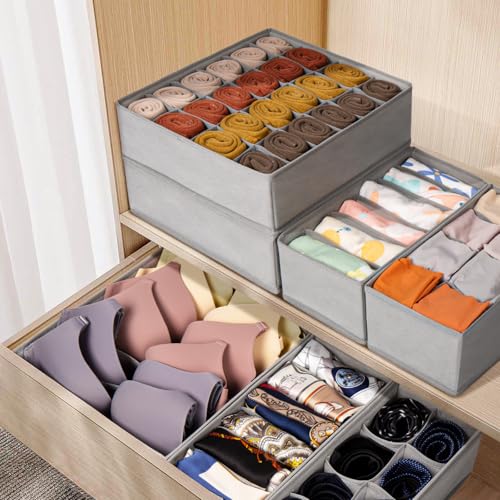 16 Pack Sock Underwear Drawer Organizer (16 Count)