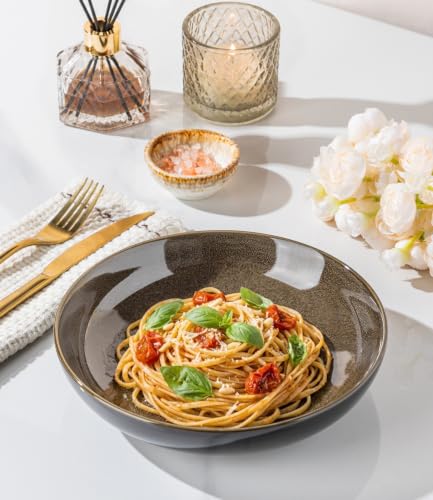 9.0" Ceramic Pasta Bowls Set of 4 (4 Count)