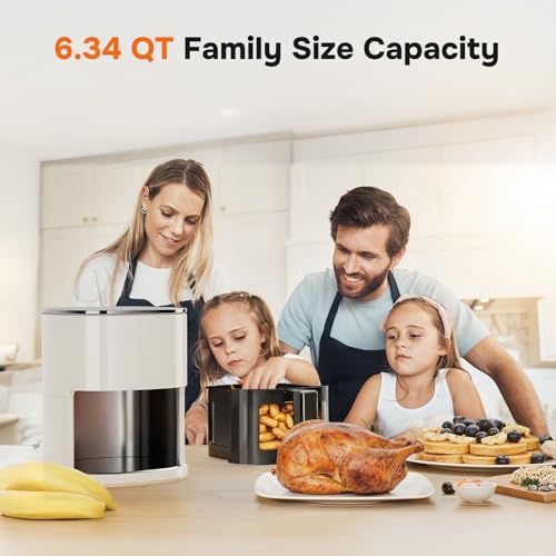 Air Fryer 6.34 QT Digital Airfryer with Visible Window