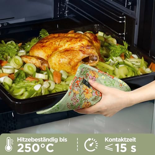 Pot Holders for Kitchen Heat Resistant Hot Pads for Countertops Oven Pot Holders Cotton Potholders for Kitchen Cooking Baking (2 Count)