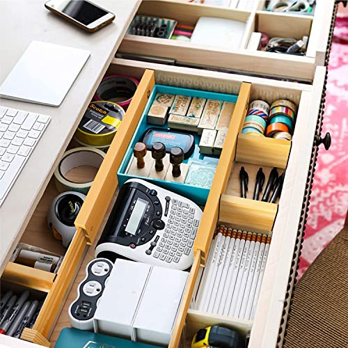 4 Pcs Expandable Bamboo Drawer Dividers (2 Count)