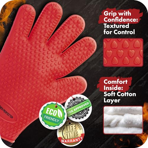 XL Silicone Smoker BBQ Gloves