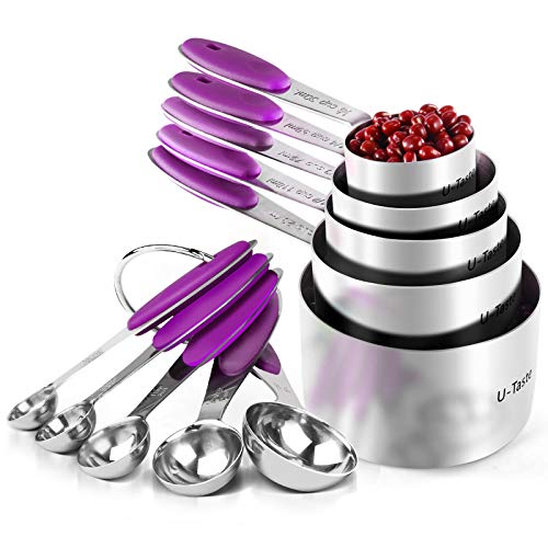 10 Piece Measuring Cups and Spoons Set in 18