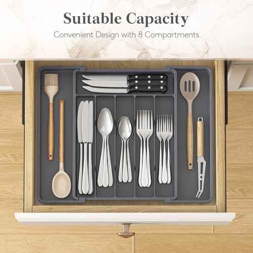 Expandable Silverware Drawer Organizer