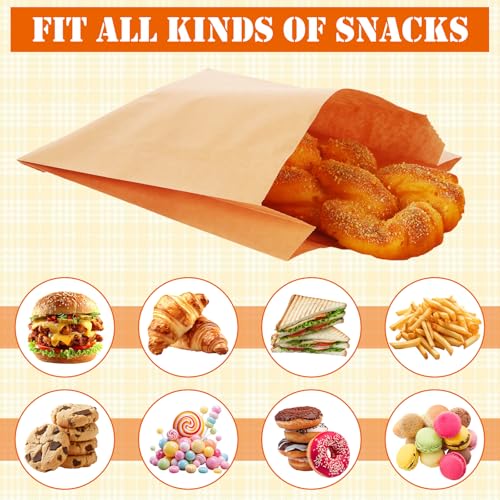 600 Pack Paper Sandwich Bags 8x6.3 inch Wax Paper Bags (600 Count)