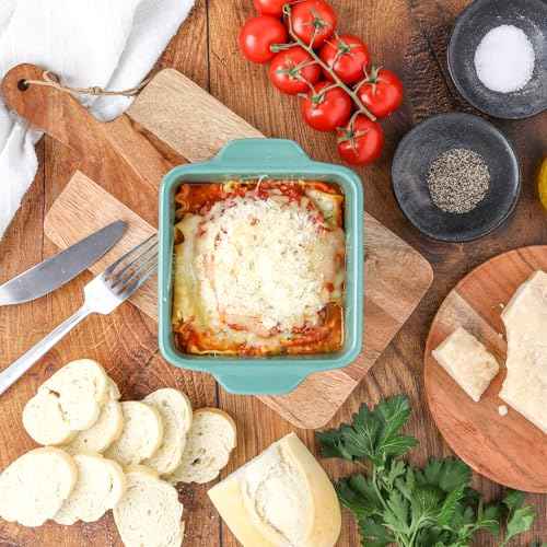 5x5" Ceramic Baking Dishes with Lids (2 Count)