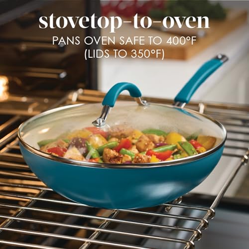 Cucina Ceramic Nonstick Stir Fry Pan and Lid