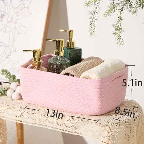 Small Storage Baskets for Organizing (3 Count)