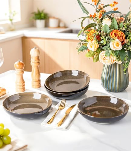 9.0" Ceramic Pasta Bowls Set of 4 (4 Count)