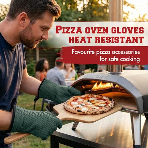 XL Silicone Pizza Oven Gloves Heat Resistant Oven Mitts