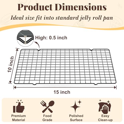 2 PCS Grid Wire Baking Cooling Racks