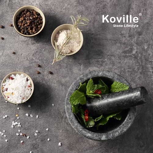 African Natural Granite Mortar and Pestle Set