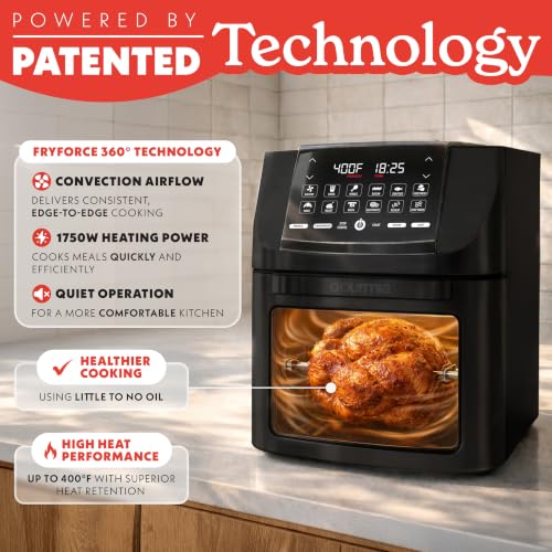 Air Fryer 14 Qt Rotisserie Oven with Window