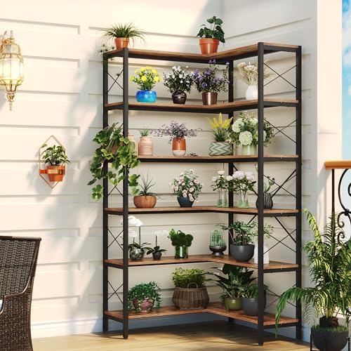 6 Shelf Corner Bookshelf
