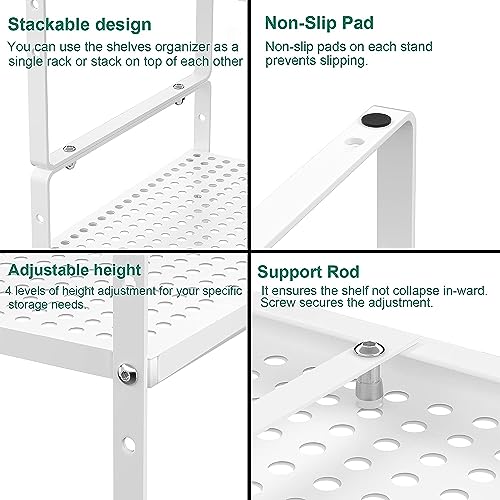 Expandable Cabinet Storage Shelf Organizer Rack