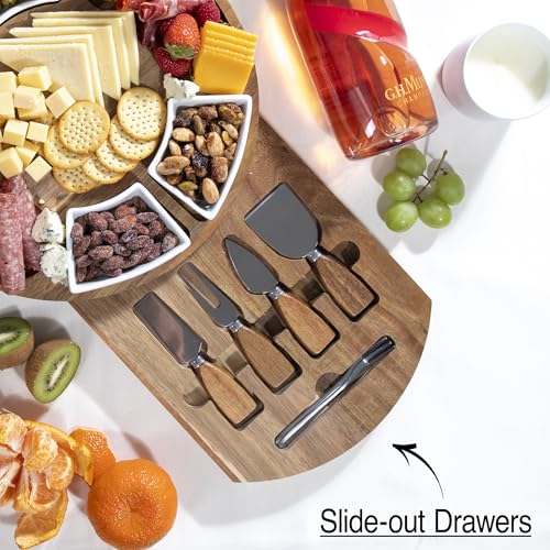 Acacia Cheese Board & Knife Set